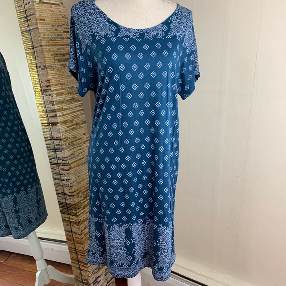 Lucky Brand Printed T Shirt Dress size medium⭐️ - Picture 2 of 6